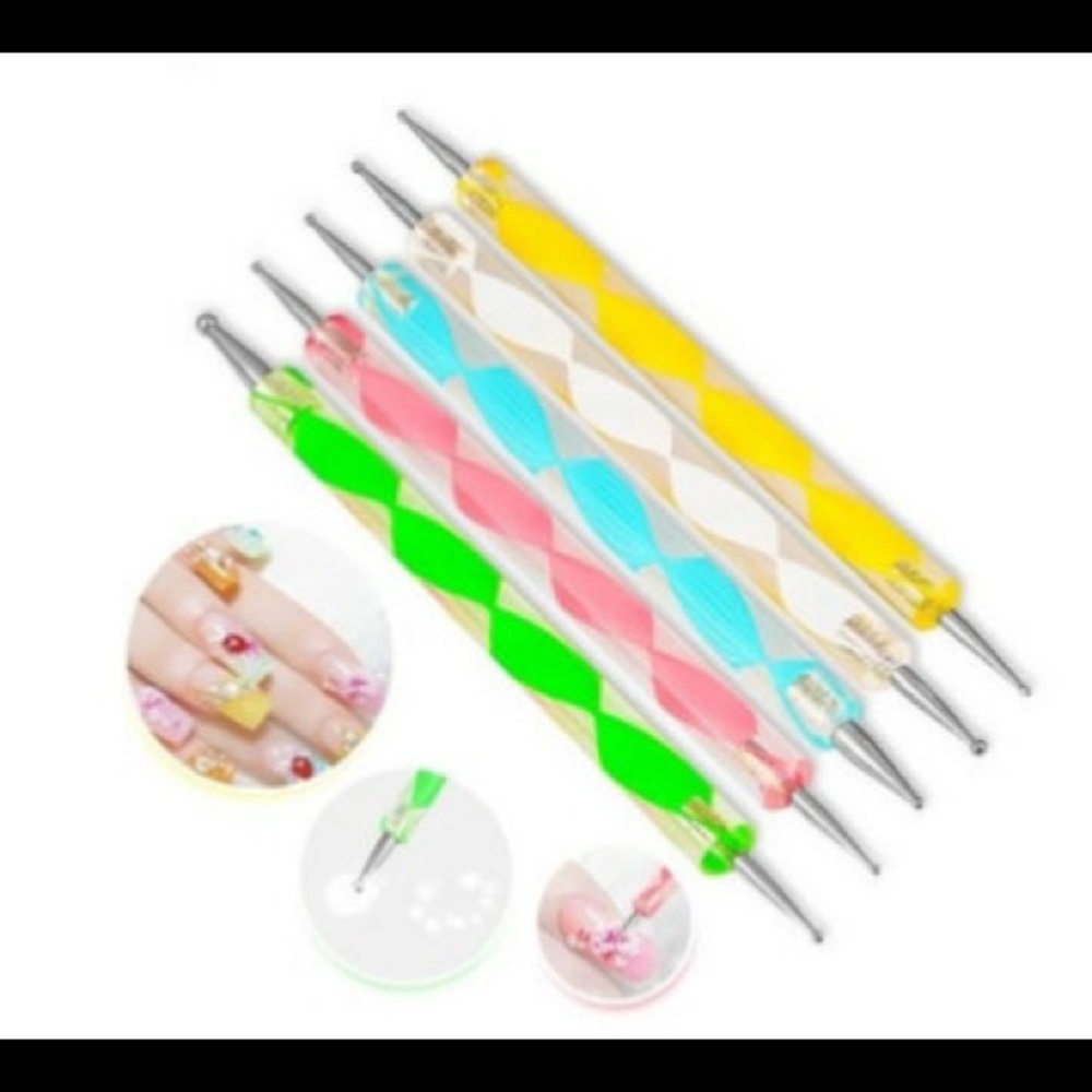 2-ways Acrylic Uv Gel Nail Art Design Tips Dotting